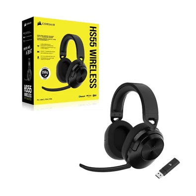 Corsair HS55 vezeték nélküli fekete gamer headset Corsair HS55 vezeték nélküli fekete gamer headset