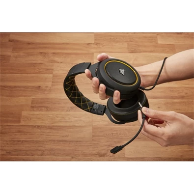 Corsair HS60 PRO Surround sárga gamer headset Corsair HS60 PRO Surround sárga gamer headset