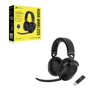 Corsair HS65 vezeték nélküli fekete gamer headset Corsair HS65 vezeték nélküli fekete gamer headset