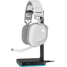 Corsair HS80 RGB vezeték nélküli fehér gamer headset Corsair HS80 RGB vezeték nélküli fehér gamer headset
