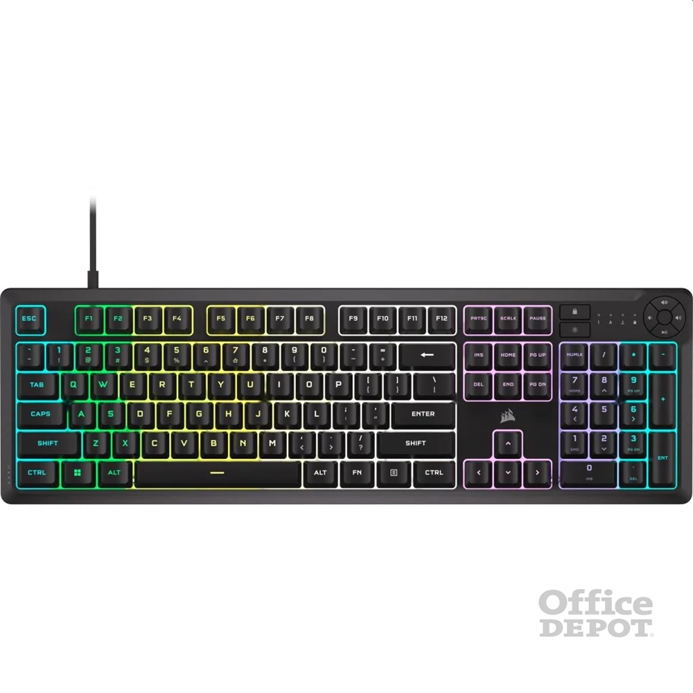 Corsair K55 CORE RGB fekete gamer billentyűzet Corsair K55 CORE RGB fekete gamer billentyűzet