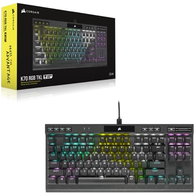 Corsair K70 TKL RGB - Cherry MX Red - gamer billentyűzet Corsair K70 TKL RGB - Cherry MX Red - gamer billentyűzet