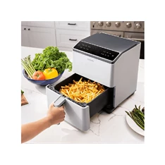 Cosori CAF-P583S-AEUR Dual Blaze szürke 6,4 L forrólevegős sütő Cosori CAF-P583S-AEUR Dual Blaze szürke 6,4 L forrólevegős sütő