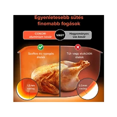 Cosori CAF-P583S-AEUR Dual Blaze szürke 6,4 L forrólevegős sütő Cosori CAF-P583S-AEUR Dual Blaze szürke 6,4 L forrólevegős sütő
