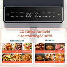 Cosori CAF-P583S-WEU Dual Blaze 6,4 L fehér forrólevegős sütő