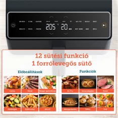 Cosori CAF-P681S-KEUR Dual Blaze sötétszürke 6,4 L forrólevegős sütő Cosori CAF-P681S-KEUR Dual Blaze sötétszürke 6,4 L forrólevegős sütő