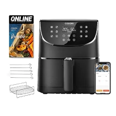 Cosori CS158-AF-RXB Premium Smart fekete 5,5 L forrólevegős sütő Cosori CS158-AF-RXB Premium Smart fekete 5,5 L forrólevegős sütő
