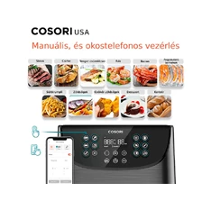 Cosori CS158-AF-RXB Premium Smart fekete 5,5 L forrólevegős sütő Cosori CS158-AF-RXB Premium Smart fekete 5,5 L forrólevegős sütő