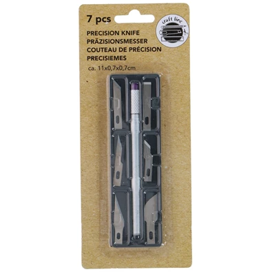 Craft kreatív, precíziós, 7 részes fém szike Craft kreatív, precíziós, 7 részes fém szike
