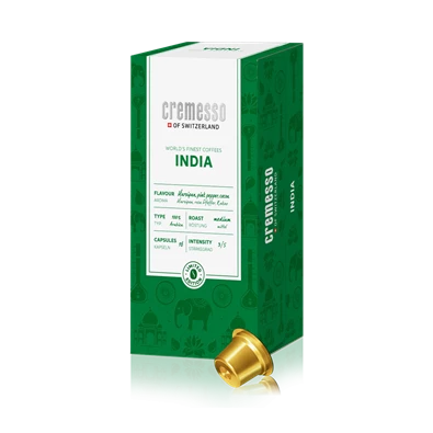 Cremesso Worlds Finest Coffee India 16 db kávékapszula Cremesso Worlds Finest Coffee India 16 db kávékapszula