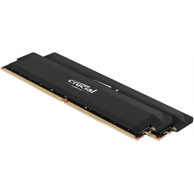Crucial 32GB 6400MHz DDR5 PRO (Kit! 2db 16GB) (CP2K16G64C38U5B) fekete memória