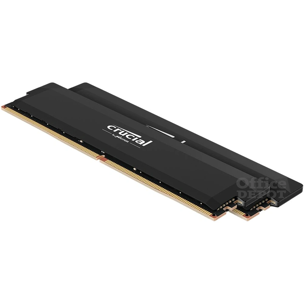Crucial 32GB 6400MHz DDR5 PRO (Kit! 2db 16GB) (CP2K16G64C38U5B) fekete memória