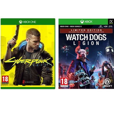 Cyberpunk 2077 (magyar felirattal) + Watch Dogs Legion Limited Edition Xbox One/Series játékcsomag Cyberpunk 2077 (magyar felirattal) + Watch Dogs Legion Limited Edition Xbox One/Series játékcsomag