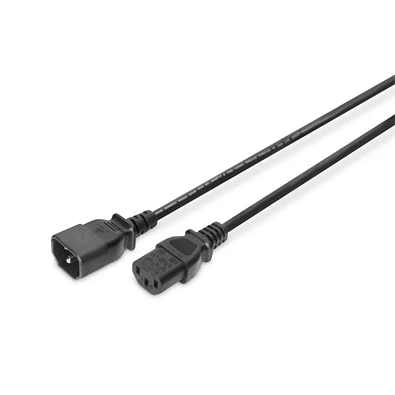 DIGITUS 250V 10A IEC C13 csatlakozó IEC C14 dugó 5m hosszabbító kábel DIGITUS 250V 10A IEC C13 csatlakozó IEC C14 dugó 5m hosszabbító kábel