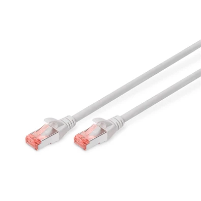 DIGITUS Cat.6 S/FTP LSZH 5m szürke patch kábel DIGITUS Cat.6 S/FTP LSZH 5m szürke patch kábel