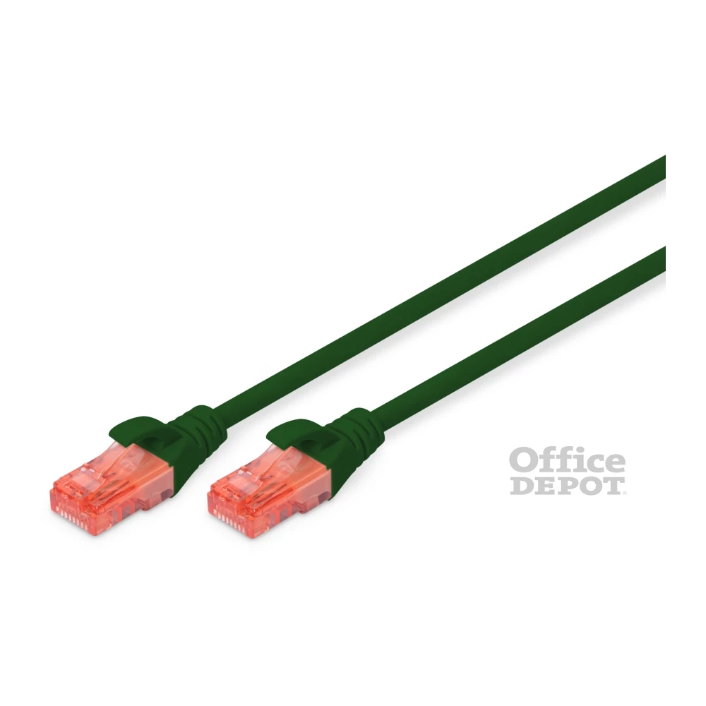 DIGITUS Cat.6 U/UTP LSZH 0,5m zöld patch kábel DIGITUS Cat.6 U/UTP LSZH 0,5m zöld patch kábel