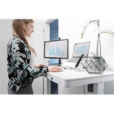 DIGITUS DA-90406 Elektromosan állítható magasságú fehér íróasztal USB-töltővel és fiókkal DIGITUS DA-90406 Elektromosan állítható magasságú fehér íróasztal USB-töltővel és fiókkal