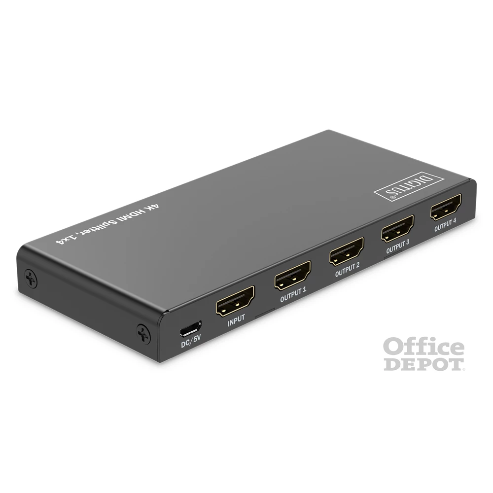 DIGITUS DS-55337 4 portos 4K/60Hz HDMI splitter
