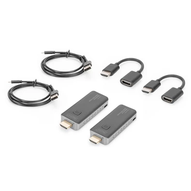 DIGITUS DS-55318 vezeték nélküli HDMI extender szett 50m (adó és vevőegység) DIGITUS DS-55318 vezeték nélküli HDMI extender szett 50m (adó és vevőegység)