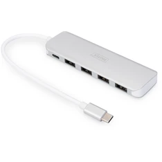 DIGITUS USB Type-C 4 portos USB 3.0 hub + PD DIGITUS USB Type-C 4 portos USB 3.0 hub + PD