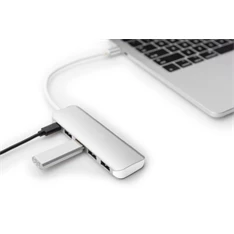 DIGITUS USB Type-C 4 portos USB 3.0 hub + PD DIGITUS USB Type-C 4 portos USB 3.0 hub + PD
