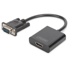 DIGITUS VGA apa -> HDMI anya adapter audio kábellel DIGITUS VGA apa -> HDMI anya adapter audio kábellel