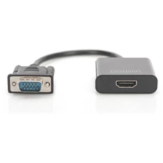 DIGITUS VGA apa -> HDMI anya adapter audio kábellel DIGITUS VGA apa -> HDMI anya adapter audio kábellel