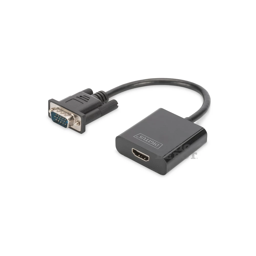 DIGITUS VGA apa -> HDMI anya adapter audio kábellel