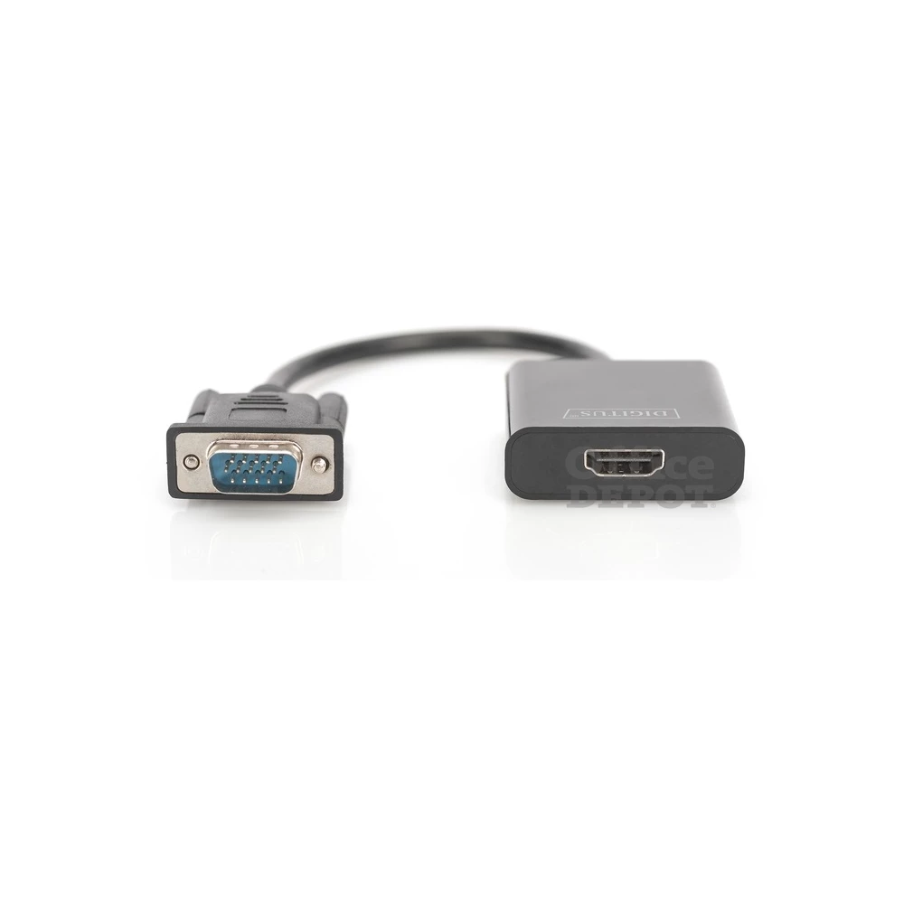 DIGITUS VGA apa -> HDMI anya adapter audio kábellel