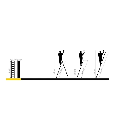 DRABEST HOME 4x3 lépcsős univerzális alumínium létra, összecsukható, 150 kg teherbírás, DR-AL-DU-HOME-4X3 DRABEST HOME 4x3 lépcsős univerzális alumínium létra, összecsukható, 150 kg teherbírás, DR-AL-DU-HOME-4X3