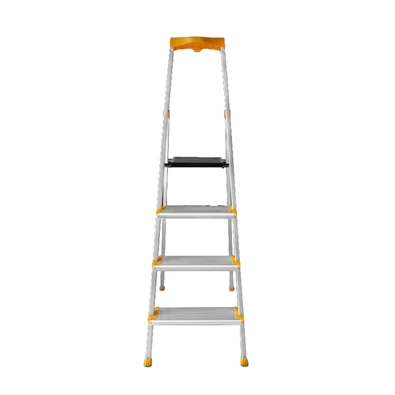 DRABEST MAX 4 (3+1) lépcsős professzionális alumínium létra, összecsukható, 150 kg teherbírás