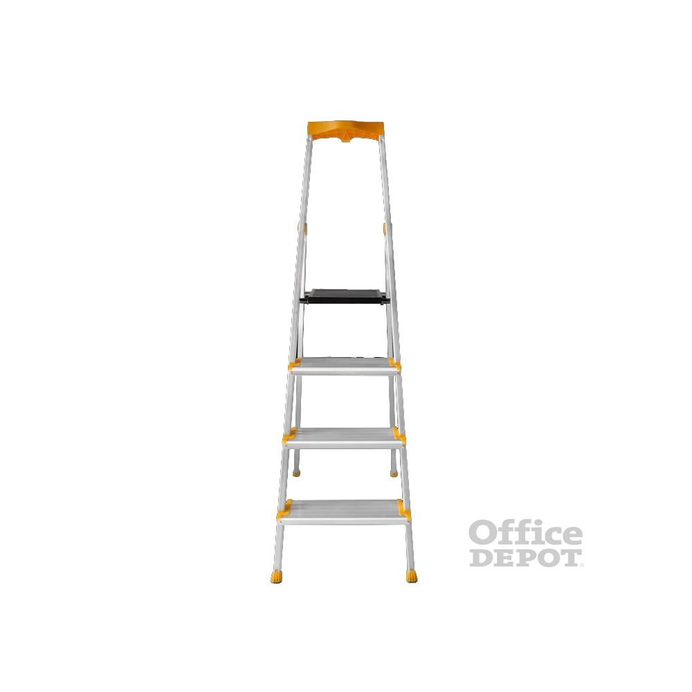 DRABEST MAX 4 (3+1) lépcsős professzionális alumínium létra, összecsukható, 150 kg teherbírás