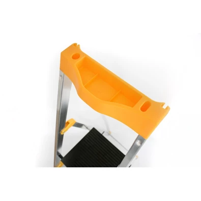 DRABEST MAX 4 (3+1) lépcsős professzionális alumínium létra, összecsukható, 150 kg teherbírás