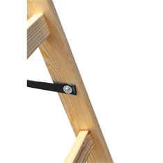 DRABEST STANDARD 2x7 lépcsős fa létra, összecsukható
