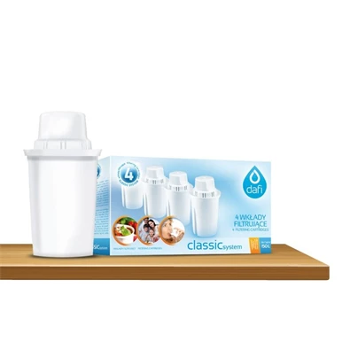 Dafi 924379 Vízszűrő kancsó, Astra Classic,  4 db Classic filter