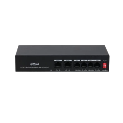 Dahua PFS3006-4ET-36 4x 10/100(PoE+/PoE) + 2x 10/100 uplink, 36W PoE switch Dahua PFS3006-4ET-36 4x 10/100(PoE+/PoE) + 2x 10/100 uplink, 36W PoE switch