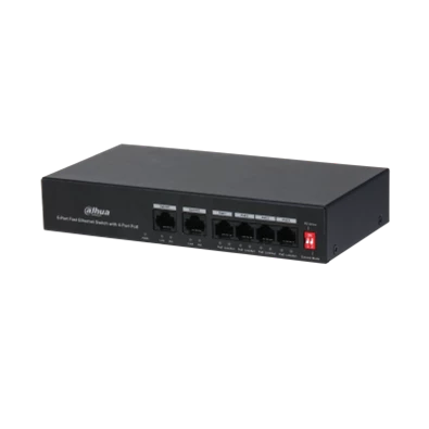 Dahua PFS3006-4ET-36 4x 10/100(PoE+/PoE) + 2x 10/100 uplink, 36W PoE switch Dahua PFS3006-4ET-36 4x 10/100(PoE+/PoE) + 2x 10/100 uplink, 36W PoE switch