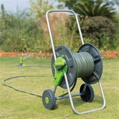 Daye DY6130 30m tömlőkocsi szett 1/2" csővel, szórófejjel és csatlakozókkal