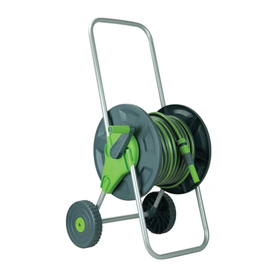 Daye DY6130 30m tömlőkocsi szett 1/2" csővel, szórófejjel és csatlakozókkal