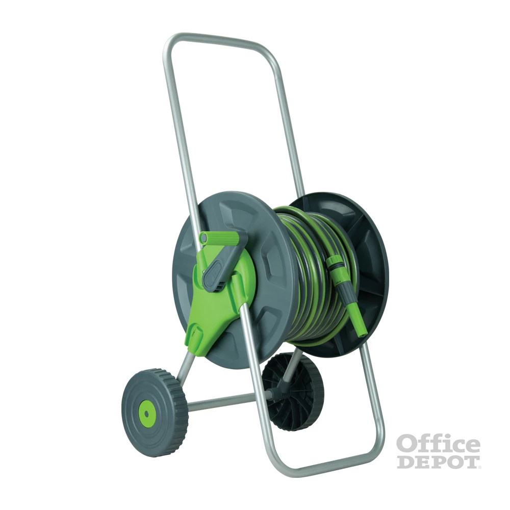 Daye DY6130 30m tömlőkocsi szett 1/2" csővel, szórófejjel és csatlakozókkal