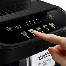 DeLonghi ECAM290.61.B Magnifica Evo fekete tejhabosítóval automata kávéfőző DeLonghi ECAM290.61.B Magnifica Evo fekete tejhabosítóval automata kávéfőző