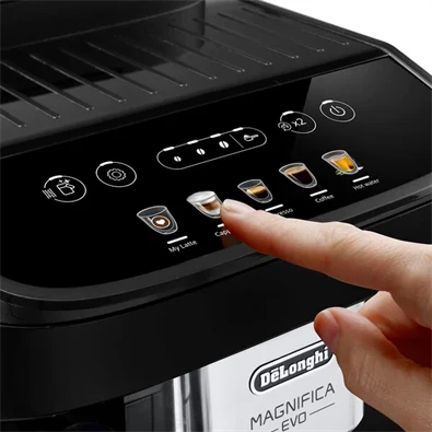 DeLonghi ECAM290.61.B Magnifica Evo fekete tejhabosítóval automata kávéfőző DeLonghi ECAM290.61.B Magnifica Evo fekete tejhabosítóval automata kávéfőző