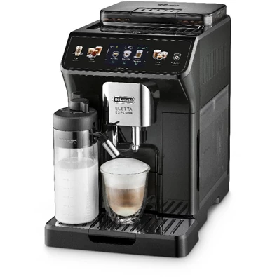 DeLonghi ECAM450.65.G Eletta Explore ezüst tejhabosítóval automata kávéfőző DeLonghi ECAM450.65.G Eletta Explore ezüst tejhabosítóval automata kávéfőző