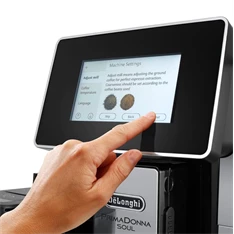 DeLonghi ECAM610.55.SB Primadonna Soul fekete-ezüst tejhabosítóval automata kávéfőző DeLonghi ECAM610.55.SB Primadonna Soul fekete-ezüst tejhabosítóval automata kávéfőző