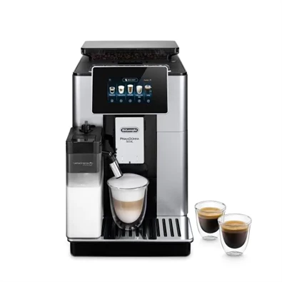 DeLonghi ECAM610.55.SB Primadonna Soul fekete-ezüst tejhabosítóval automata kávéfőző DeLonghi ECAM610.55.SB Primadonna Soul fekete-ezüst tejhabosítóval automata kávéfőző