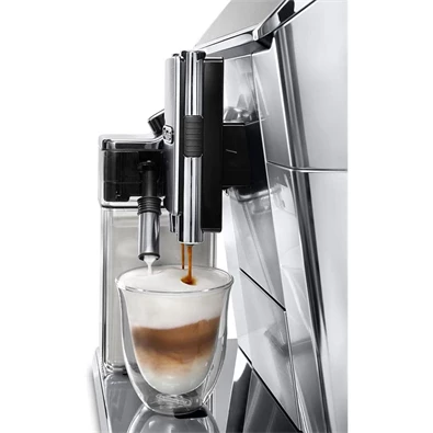 DeLonghi ECAM 650.75.MS PrimaDonna Elite ezüst tejhabosítóval automata kávéfőző DeLonghi ECAM 650.75.MS PrimaDonna Elite ezüst tejhabosítóval automata kávéfőző