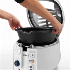 DeLonghi F28533W fehér forgókosaras olajsütő DeLonghi F28533W fehér forgókosaras olajsütő