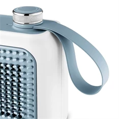 DeLonghi HFX10B03.LB fehér-világoskék asztali hősugárzó DeLonghi HFX10B03.LB fehér-világoskék asztali hősugárzó