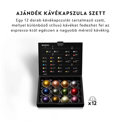 DeLonghi Nespresso ENV 120.BM Vertuo Next matt fekete kapszulás kávéfőző DeLonghi Nespresso ENV 120.BM Vertuo Next matt fekete kapszulás kávéfőző