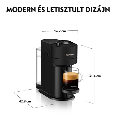 DeLonghi Nespresso ENV 120.BM Vertuo Next matt fekete kapszulás kávéfőző DeLonghi Nespresso ENV 120.BM Vertuo Next matt fekete kapszulás kávéfőző